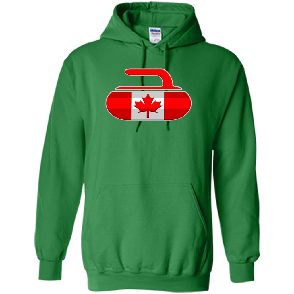 Canadian Curling Flag T-shirt Irish Green