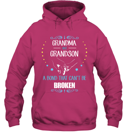 Grandma And Grandson A Bond Cant Be Broken Shirt Hoodie Hoodie Heliconia