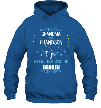 Grandma And Grandson A Bond Cant Be Broken Shirt Hoodie Hoodie Royal