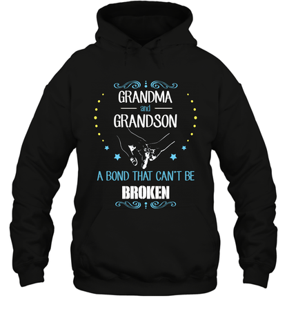 Grandma And Grandson A Bond Cant Be Broken Shirt Hoodie Hoodie Black