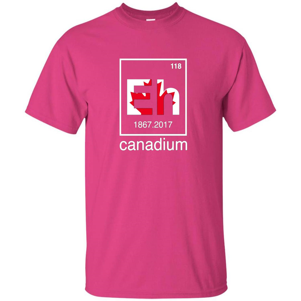 Funny Canadian T-shirt Canada Element Eh - 150 years T-Shirt Heliconia