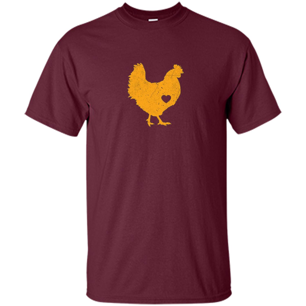 I Love My Chicken T- Shirt Maroon