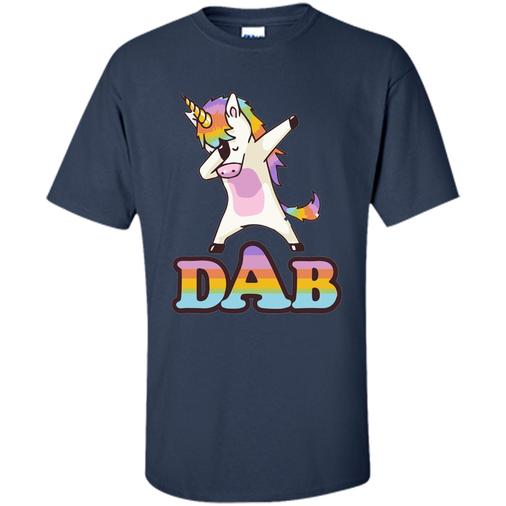 Cute Unicorn Dabbing T-shirt Navy