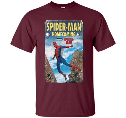 Marvel Spider-Man Homecoming Revamp #1 Issue Graphic T-Shirt t-shirt Maroon