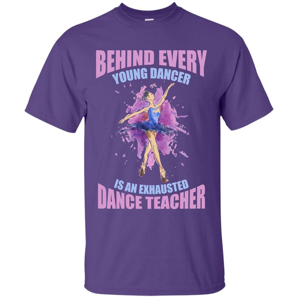 Dancer T-shirt Behind Every Young Dancer Purple