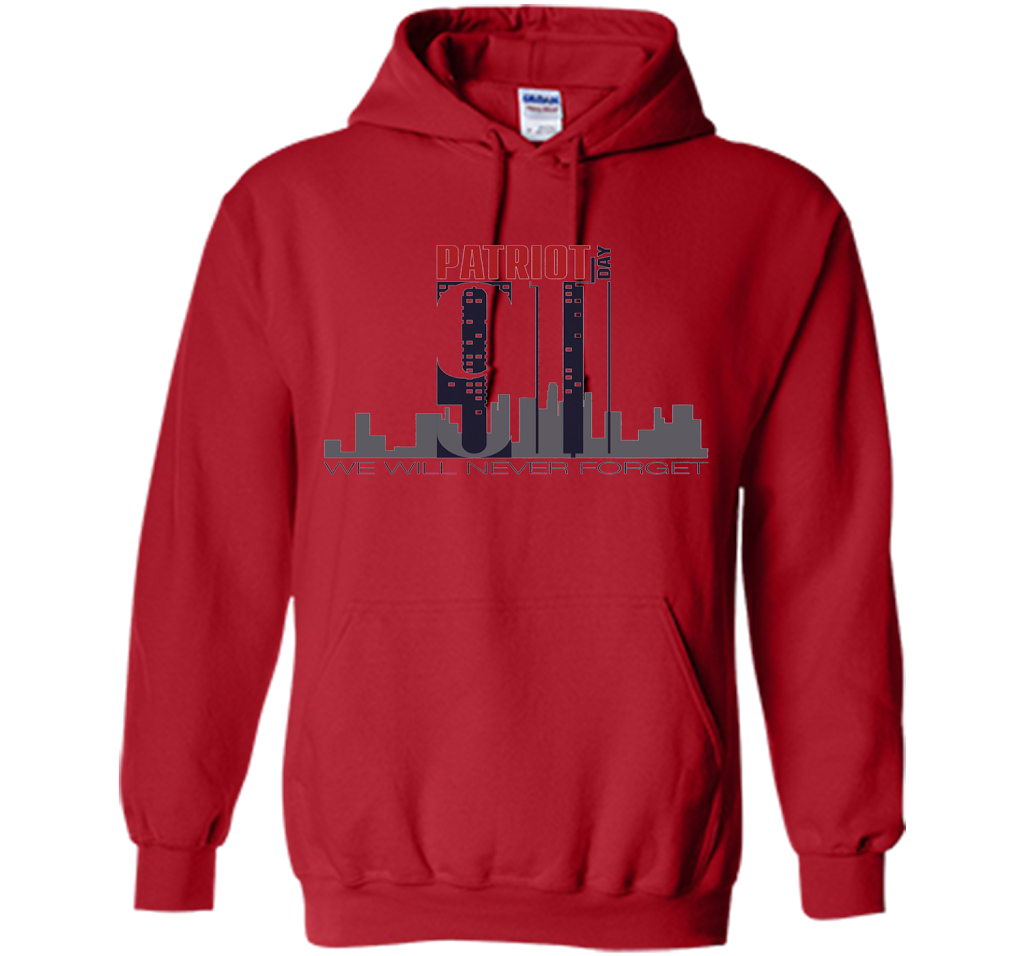 Patriot Day 911 Memorial Twin Tower We Will Never Forget TSh t-shirt Red