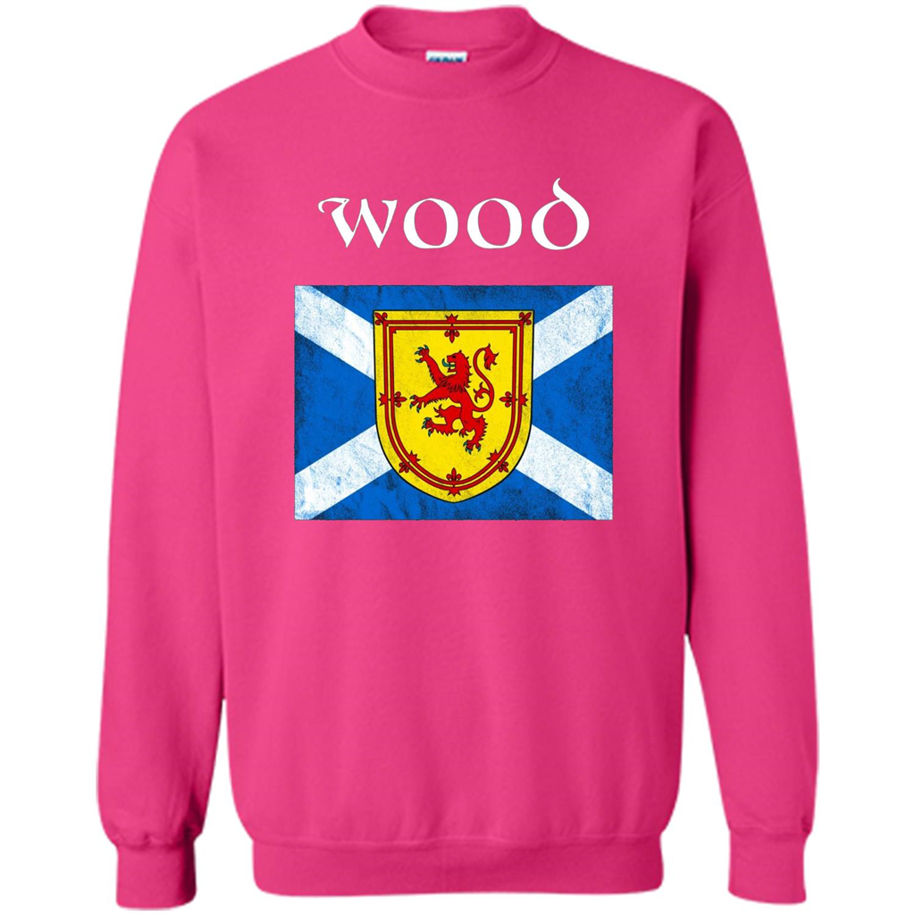 Scottish Clan Wood T-shirt Heliconia