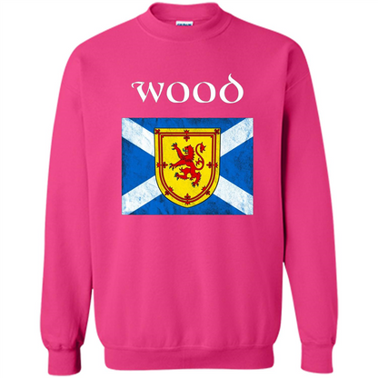 Scottish Clan Wood T-shirt Heliconia