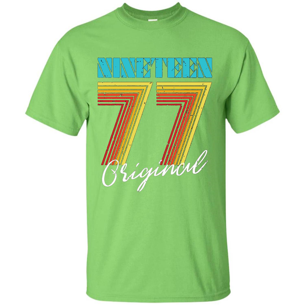 Original 1977 Birthday T-shirt Lime
