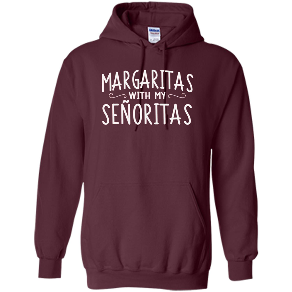 Margaritas With My Senoritas T-shirt Maroon
