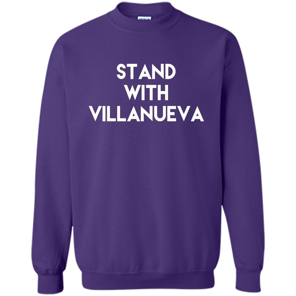 Football T-shirt Stand With Villanueva Purple