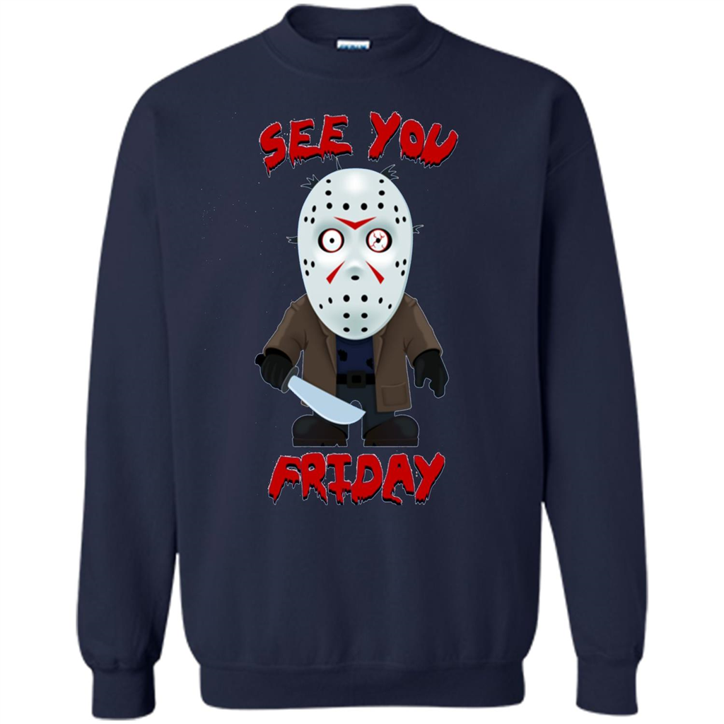 Friday The 12th T-shirt See You Friday Navy
