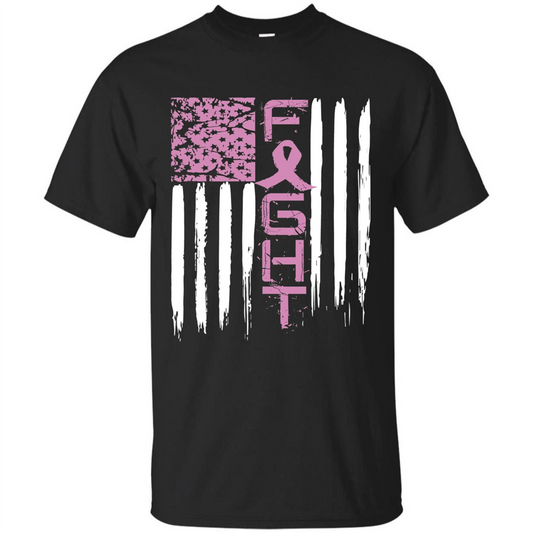 Breast Cancer Awareness T-shirt Pink Fight Black
