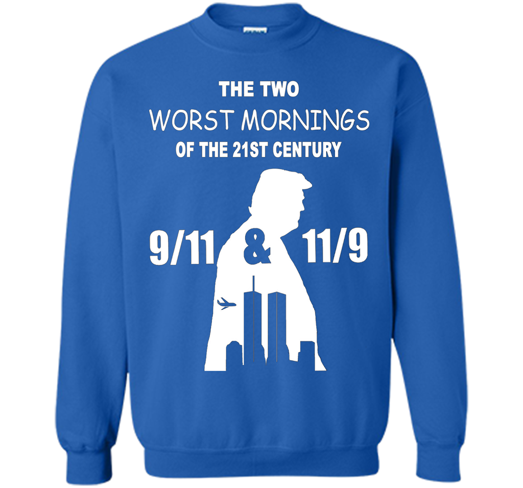 The Two Worst Mornings Of The 21st Century 9/11 And 11/9 T-shirt Royal