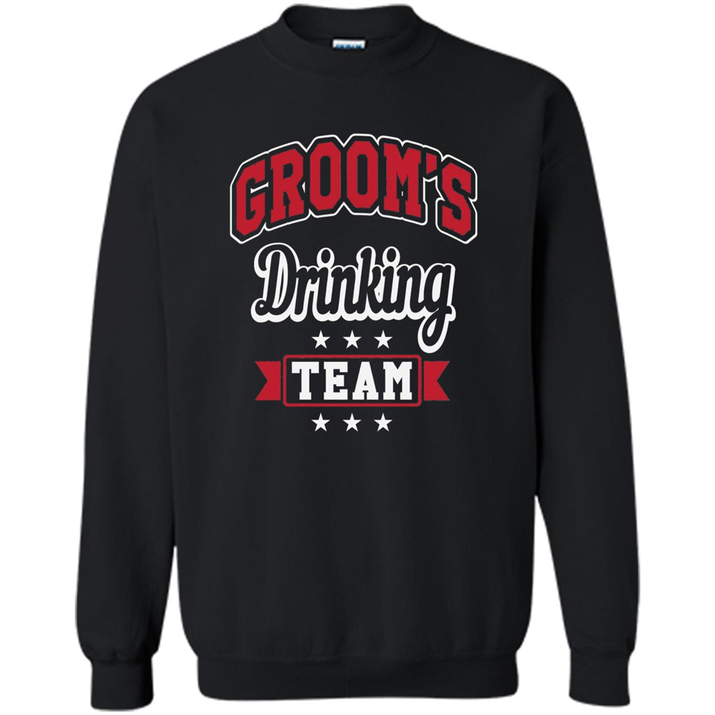 Funny Groom's Drinking Team T-shirt Bachelor Party Orange