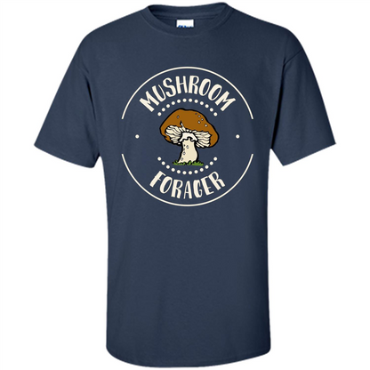 I Love Mushrooms T-shirt Mushroom Forager Navy