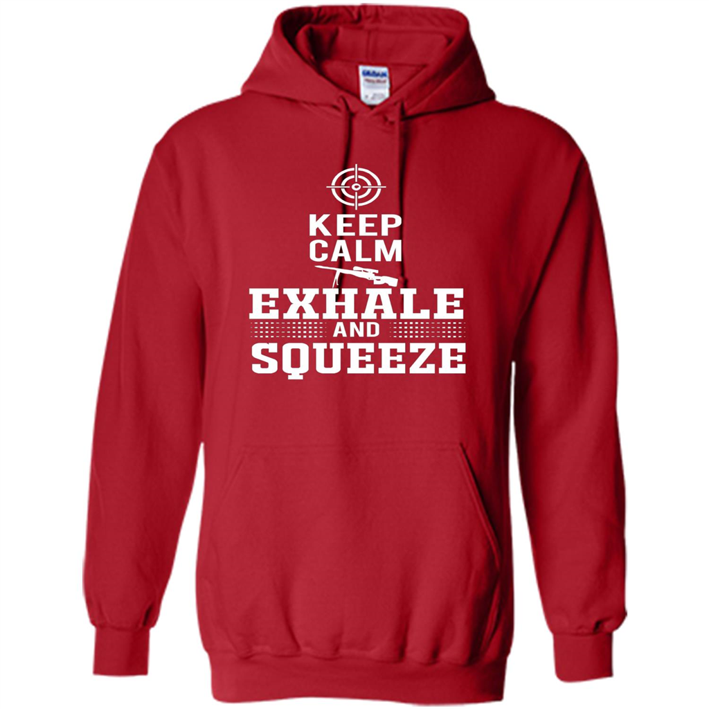 Keep Calm - Exhale and Squeeze T-shirt Red