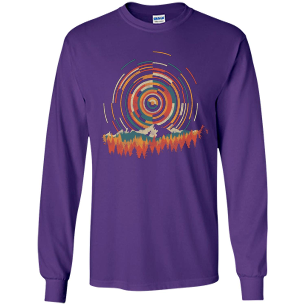 The Geometry Of Sunrise T-shirt Purple