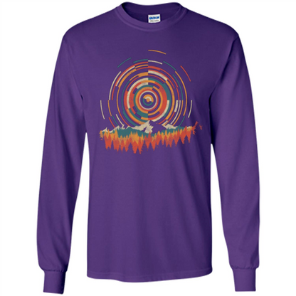 The Geometry Of Sunrise T-shirt Purple