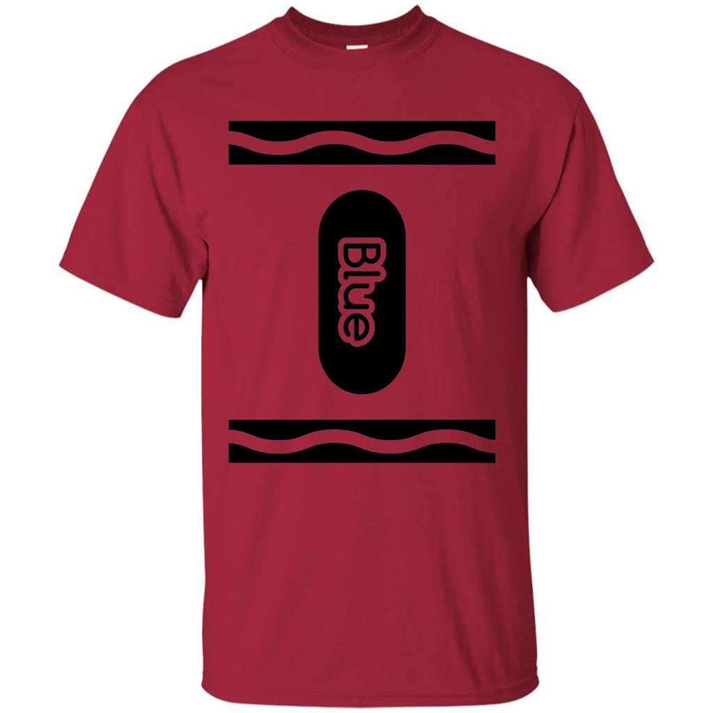 Blue Crayon Halloween Costume T-shirt Cardinal