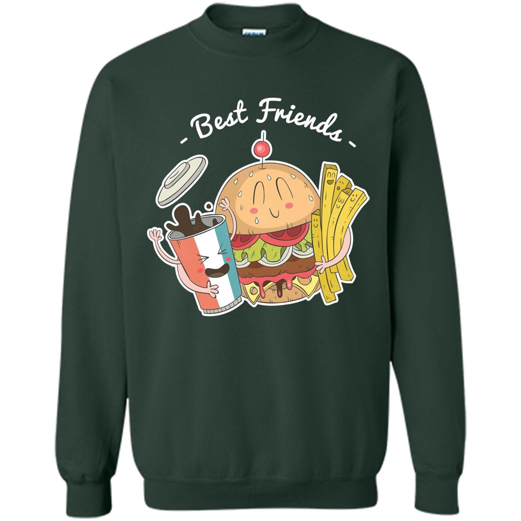 Burger Lover T-shirt Best Friends Delicious Forest Green