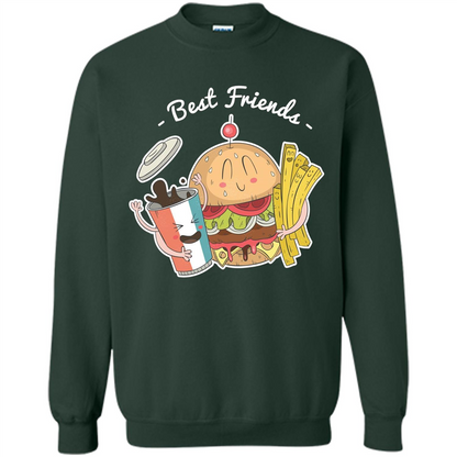 Burger Lover T-shirt Best Friends Delicious Forest Green