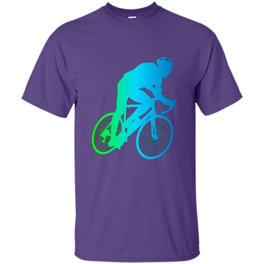 Bike Rider T-shirt Colorful Bicycle Biking Lover T-shirt Purple