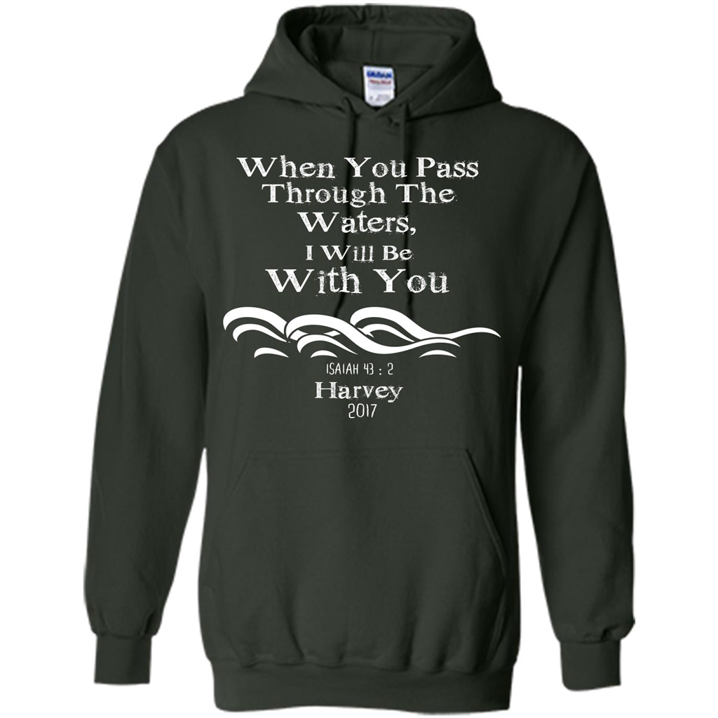 Christian T-shirt When You Pass Through The Waters I Will Be With You Isaiah
