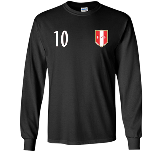 Soccer Peru T-shirt Peruvian Team Alternative T-shirt Black