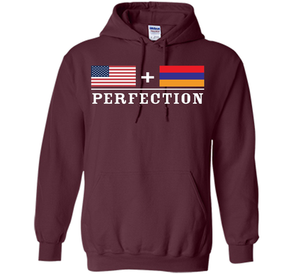 American + Armenian = Perfection Flag T-Shirt t-shirt Maroon