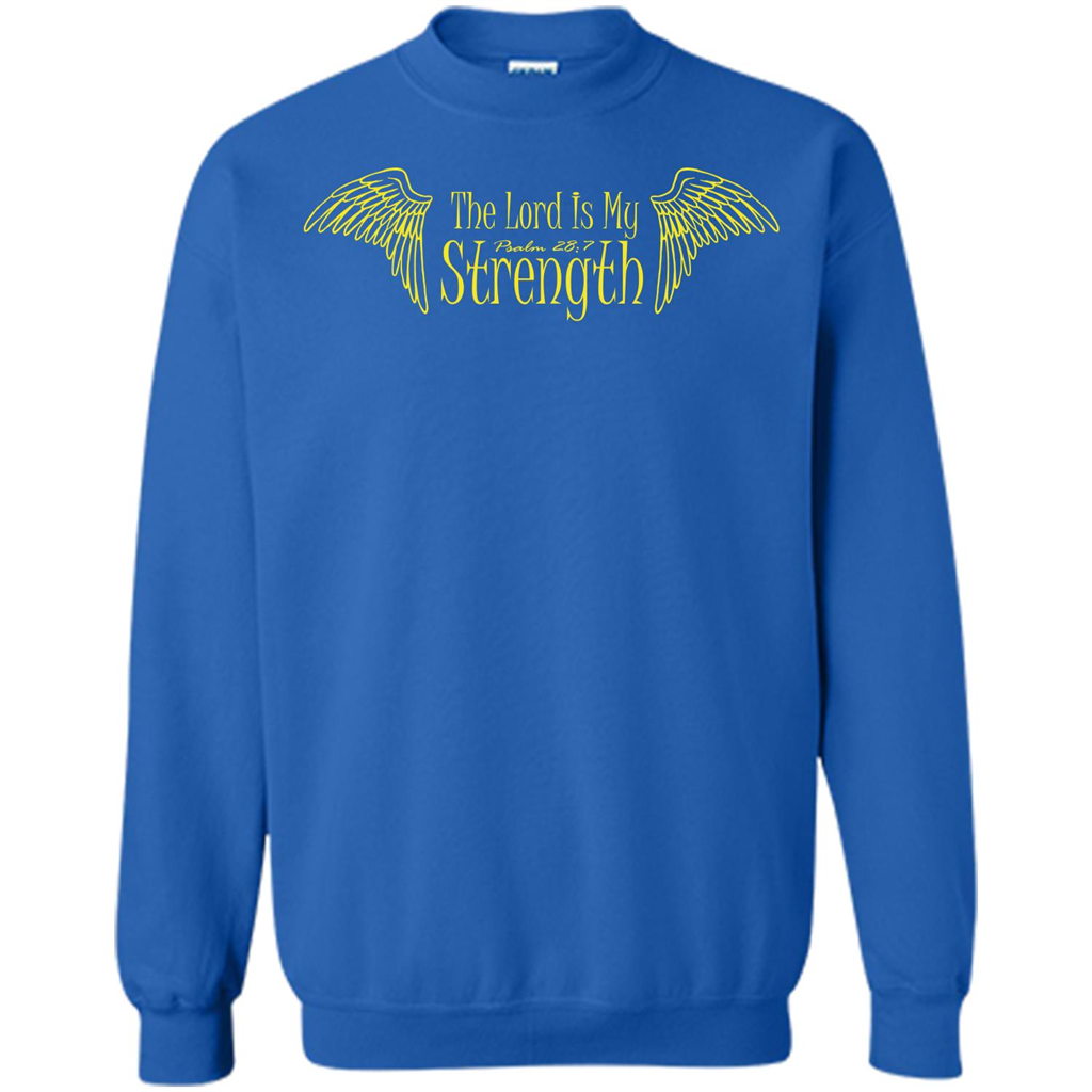 Christian T-shirt The Lord Is My Strength Royal