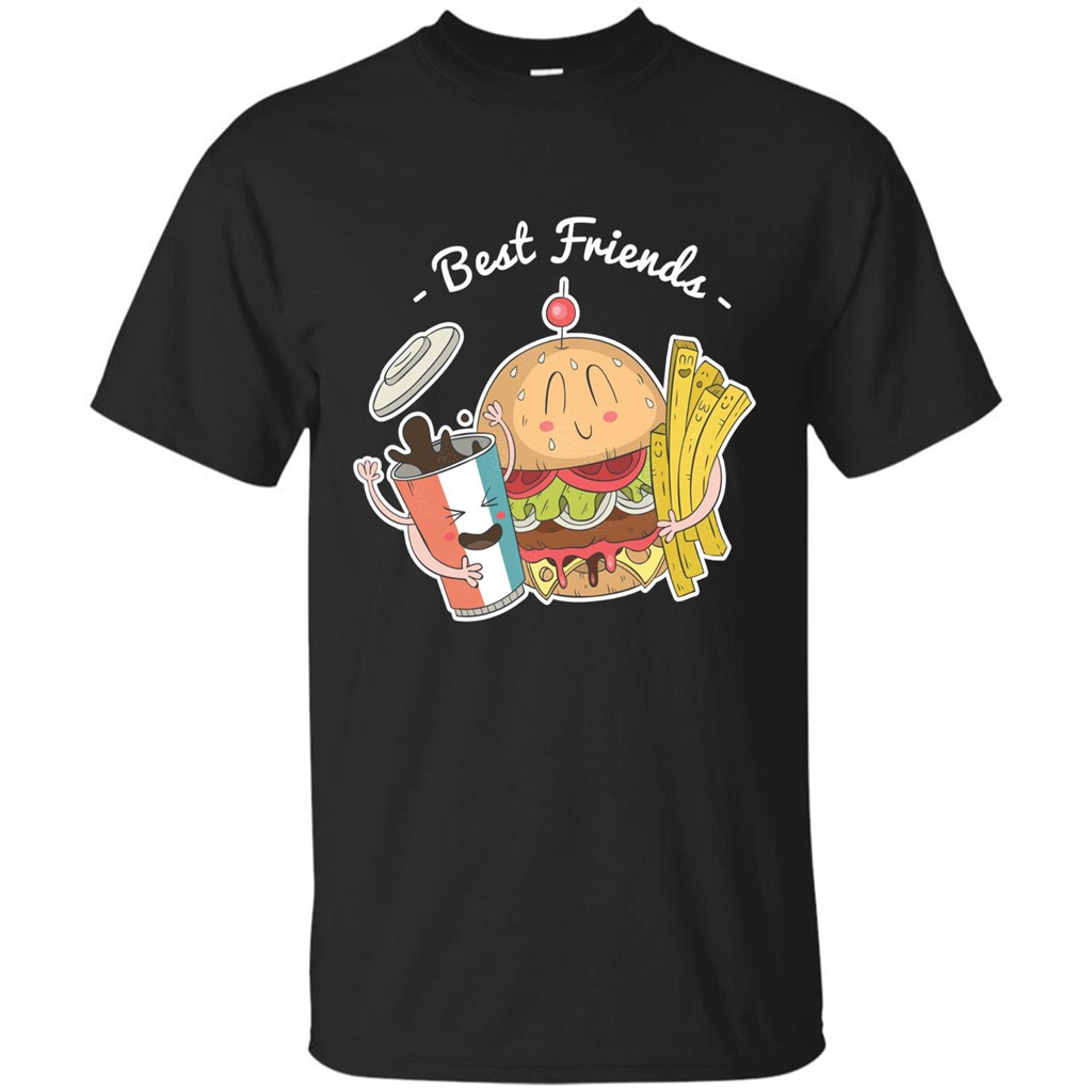 Burger Lover T-shirt Best Friends Delicious Black