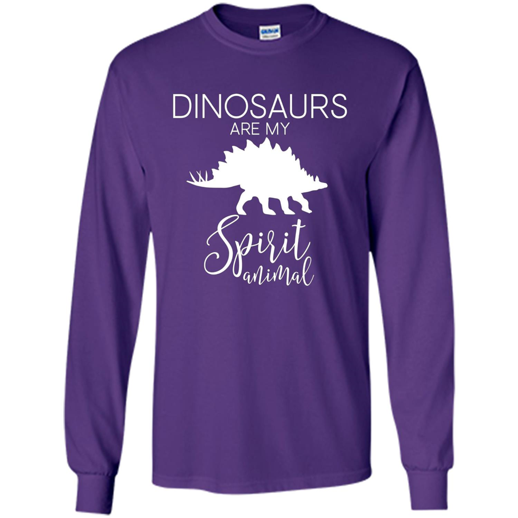 Dinosaur T-Shirt Dinosaurs Are My Spirit Animal Purple