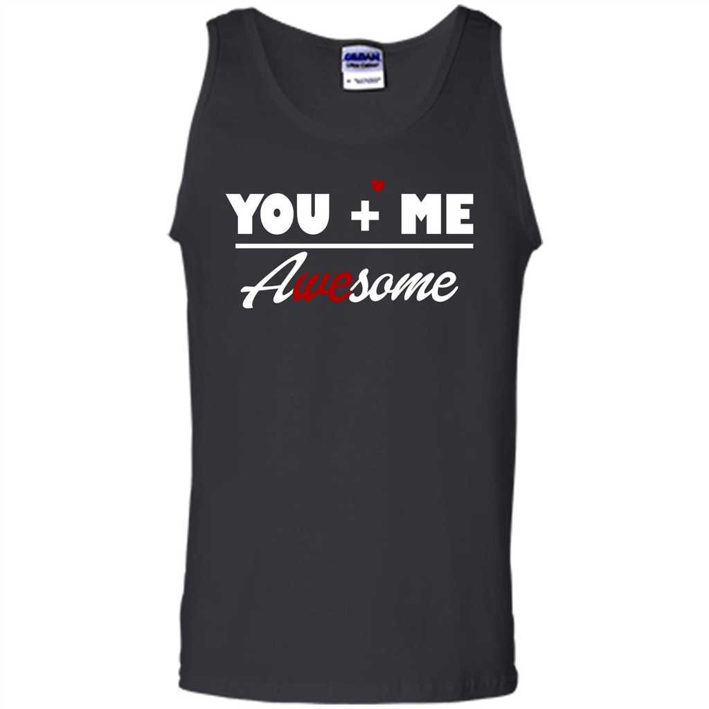 Love T-shirt You and Me Awesome Black