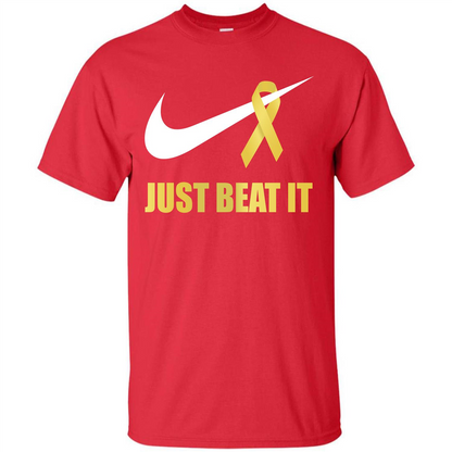 Cancer Awareness T-shirt Just Beat It T-shirt Red