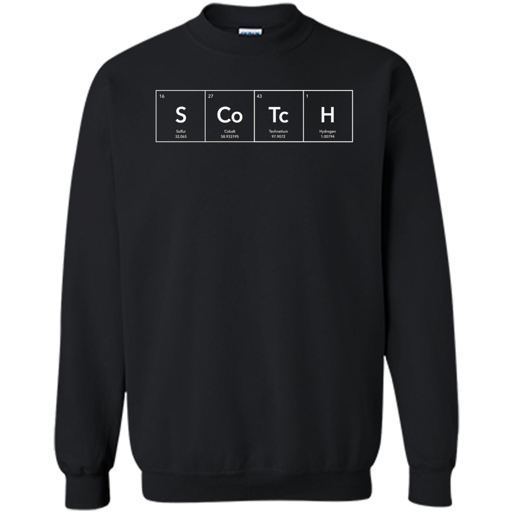 Scotch Periodic Table of Elements Funny T-shirt Black