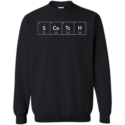 Scotch Periodic Table of Elements Funny T-shirt Black