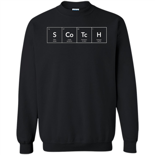 Scotch Periodic Table of Elements Funny T-shirt Black