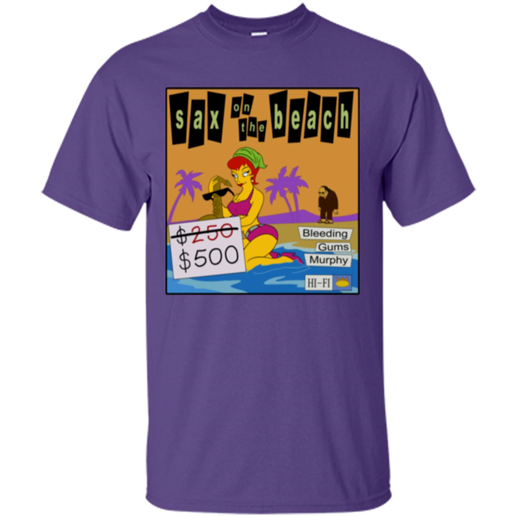 Sax on the Beach Discount Edition T-shirt Purple