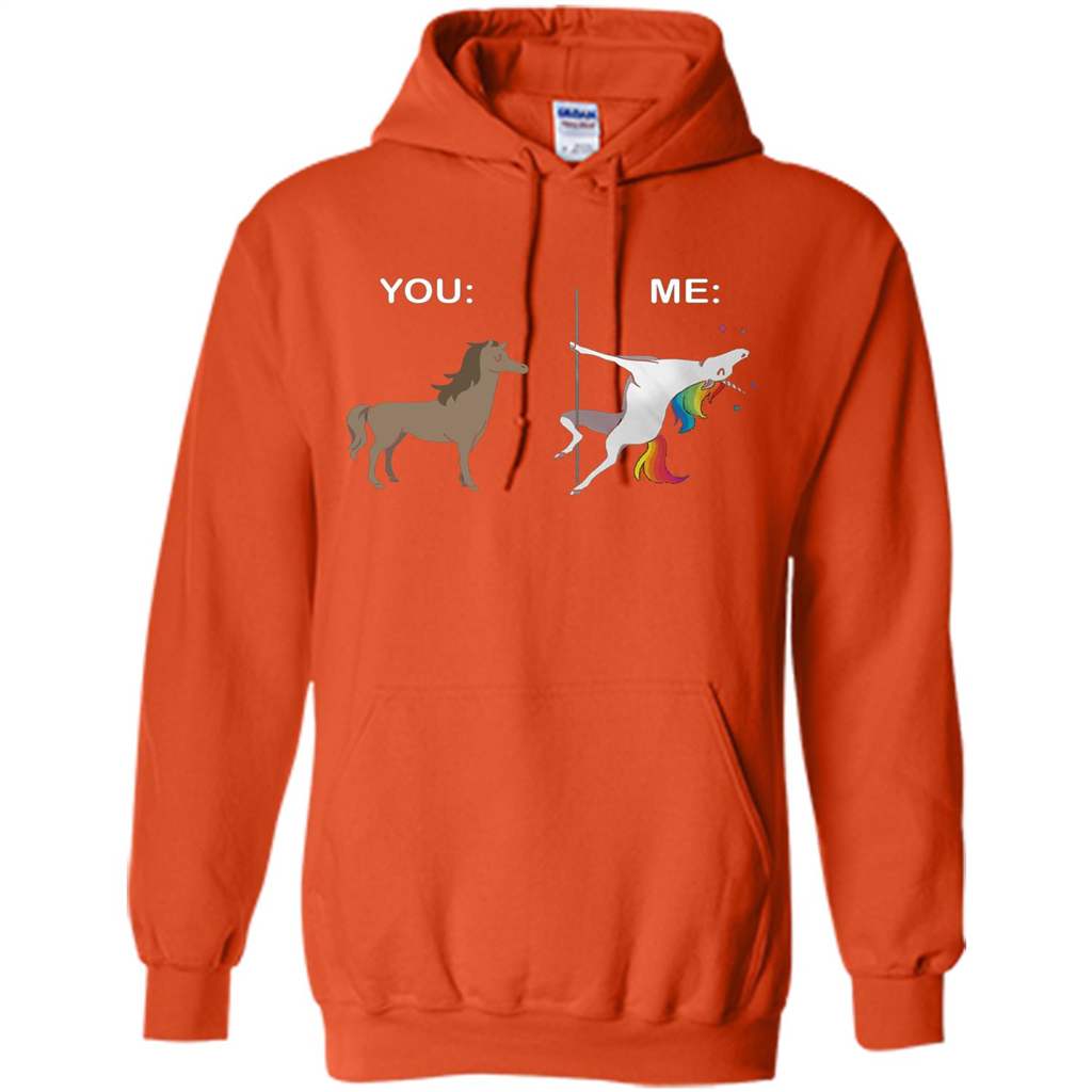 Cute Unicorn You And Me T-shirt Orange