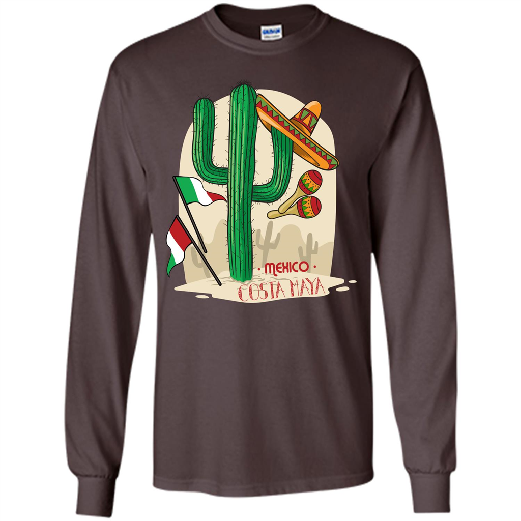 Summer T-shirt Mexico Costa Maya Dark Chocolate
