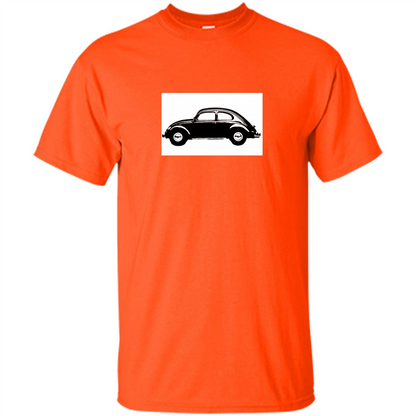 German Car T-shirt 1960's Beetle Orange