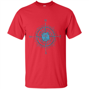 Life is Good - Compass Rose Nautical Sailing T-shirt