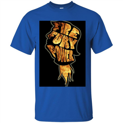 Fire Fury Power T-shirt Royal