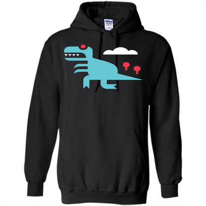 Dinosaur T-Shirt Tee Rex Black