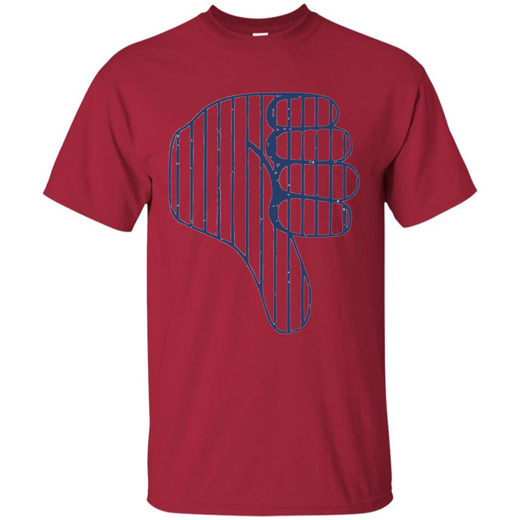 Baseball T-shirt Baseball Celebration Thumbs Down T-shirt Cardinal