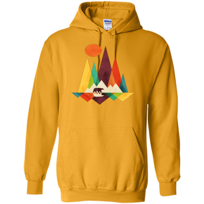 Mountain Bear T-shirt Gold