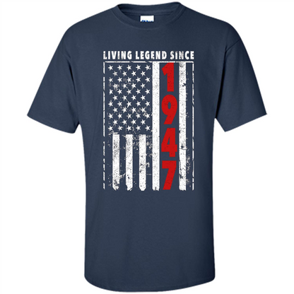 Birthday Gift Ideas 1947. Living Legend Since 1947 Navy