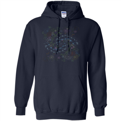 Succulent Swirl T-shirt Navy