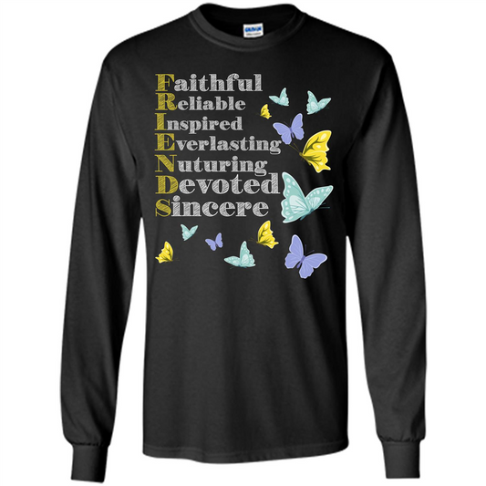 Friend T-shirt Faithful Reliable Inspired Everlasting Orange